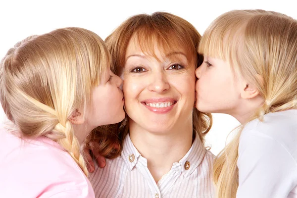 Kissing mother — Stock Photo, Image