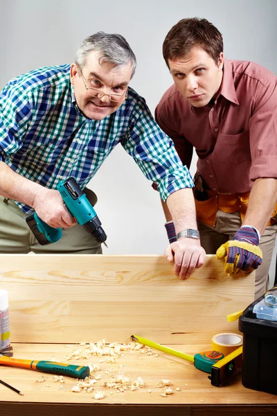 Two carpenters — Stock Photo, Image