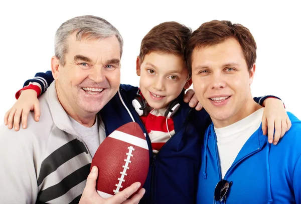 Sportig familj — Stockfoto