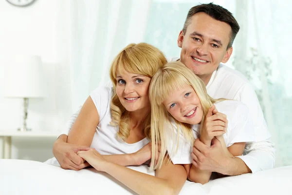 Familj på tre — Stockfoto