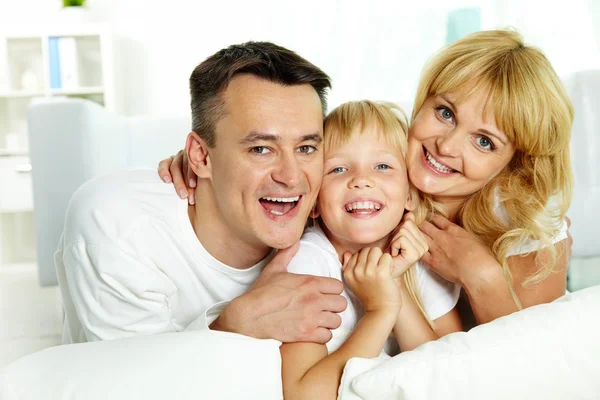 Family laughing — Stock Photo, Image