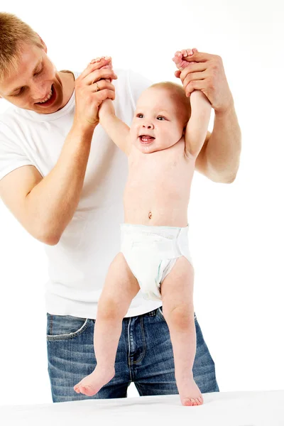 Lifting baby — Stock Photo, Image