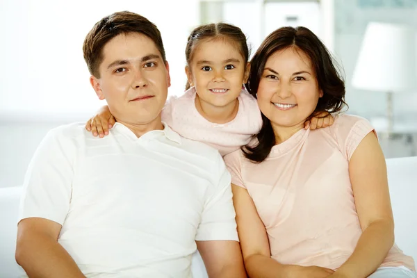 Parents and daughter — Stock Photo, Image