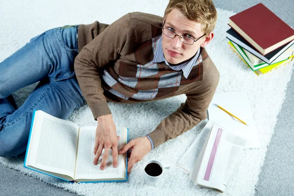 Busy student — Stock Photo, Image