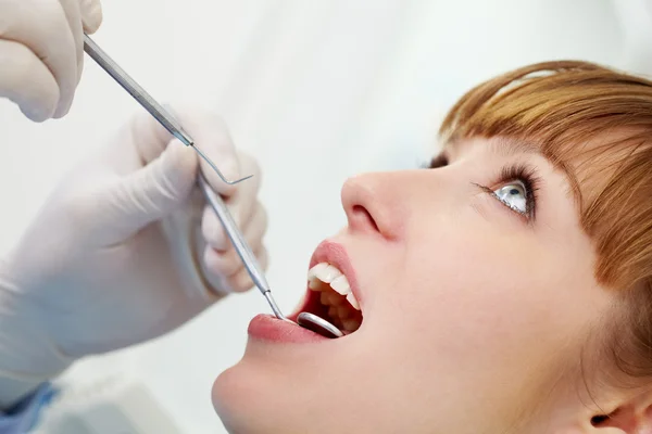 Examen de la bouche — Photo