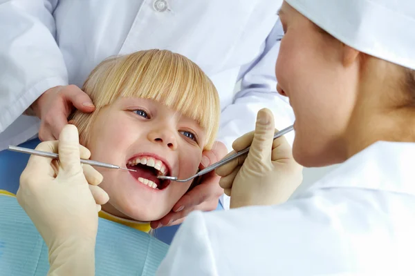 In clinica dentale — Foto Stock