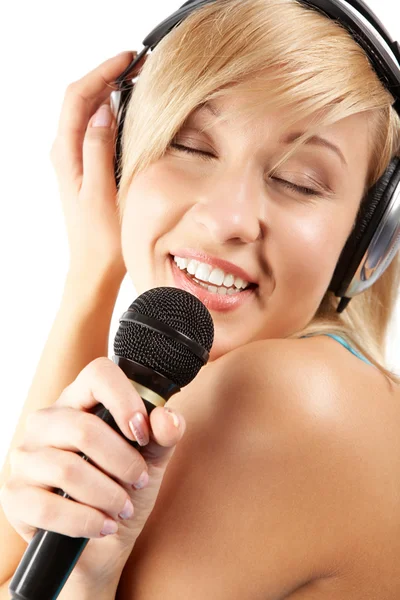 Lubiący karaoke — Zdjęcie stockowe
