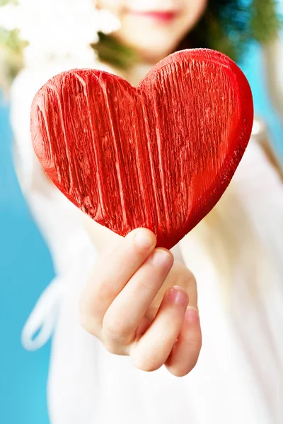 Trä hjärta — Stockfoto