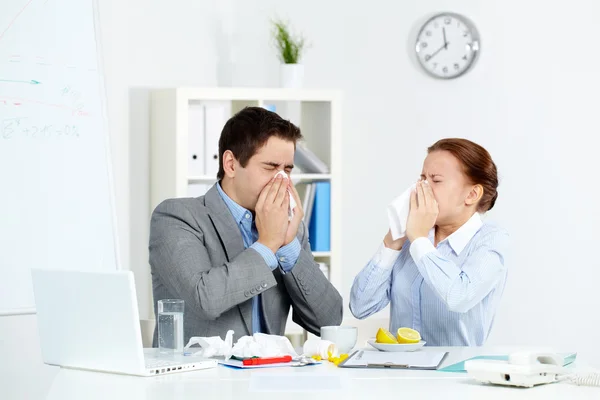 Symptoms of flu — Stock Photo, Image