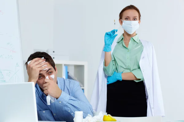 Grip karşı tedbir — Stok fotoğraf