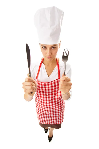 Keuken werknemer — Stockfoto