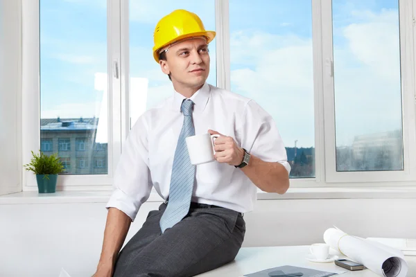 Architect in office — Stock Photo, Image
