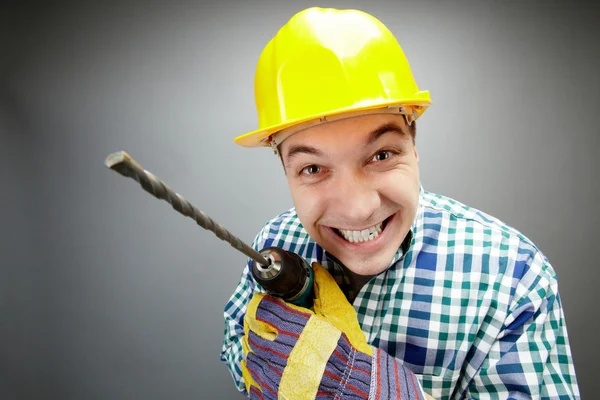 Working with drill — Stock Photo, Image