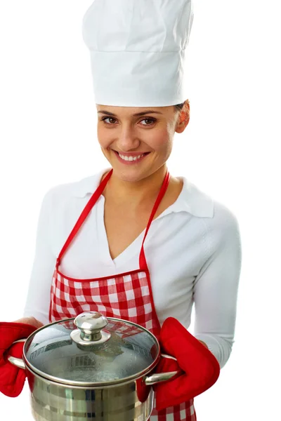 Ženské kuchař — Stock fotografie