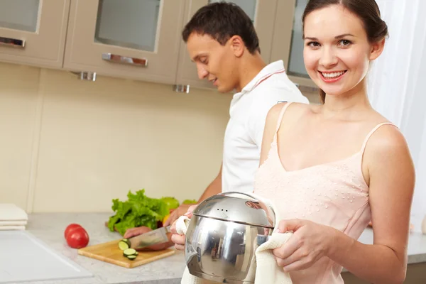 stock image Cooking at home