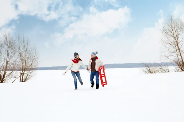 Stock image Couple running