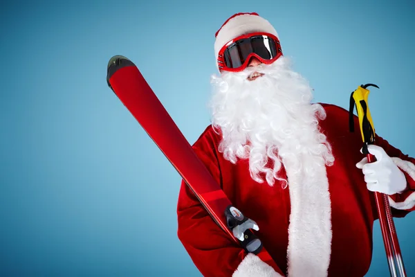 Sportlicher Weihnachtsmann — Stockfoto