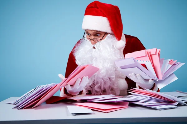 Papai Noel preocupado — Fotografia de Stock