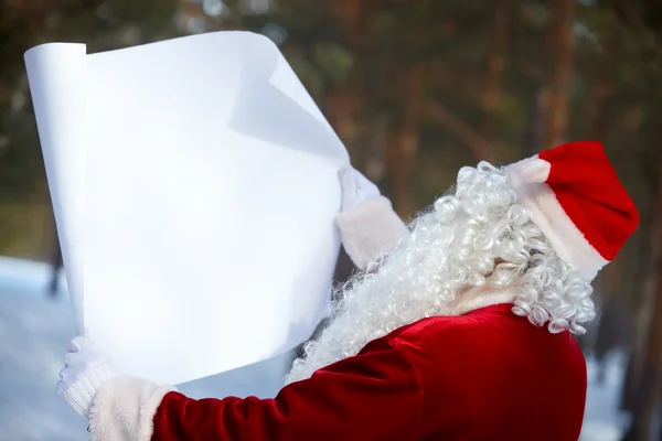 Werbung für Weihnachtsmann — Stockfoto