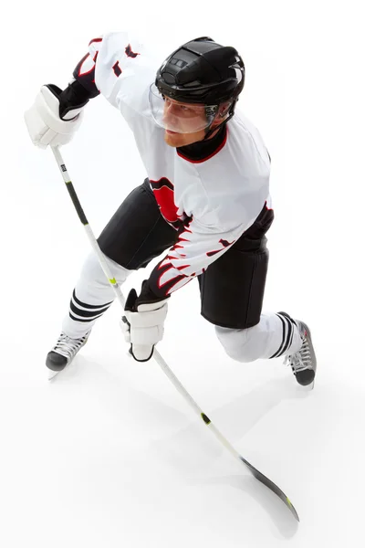 Jogar hóquei no gelo — Fotografia de Stock
