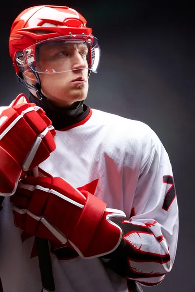 Uomo di hockey — Foto Stock