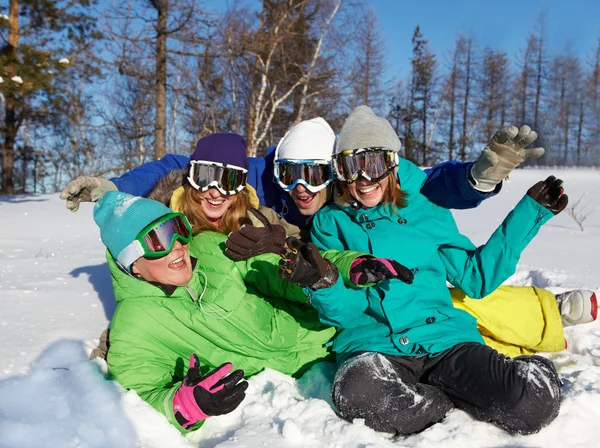 Cheerful winter vacations — Stock Photo, Image