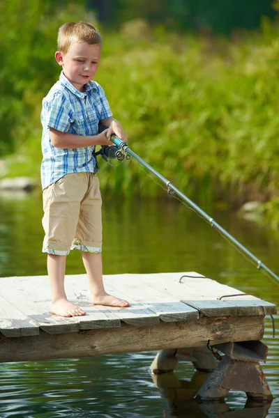 Little fisher — Stock Photo, Image