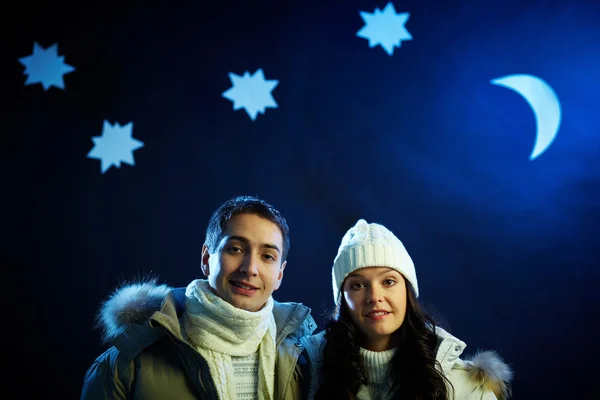 Winter night Royalty Free Stock Images