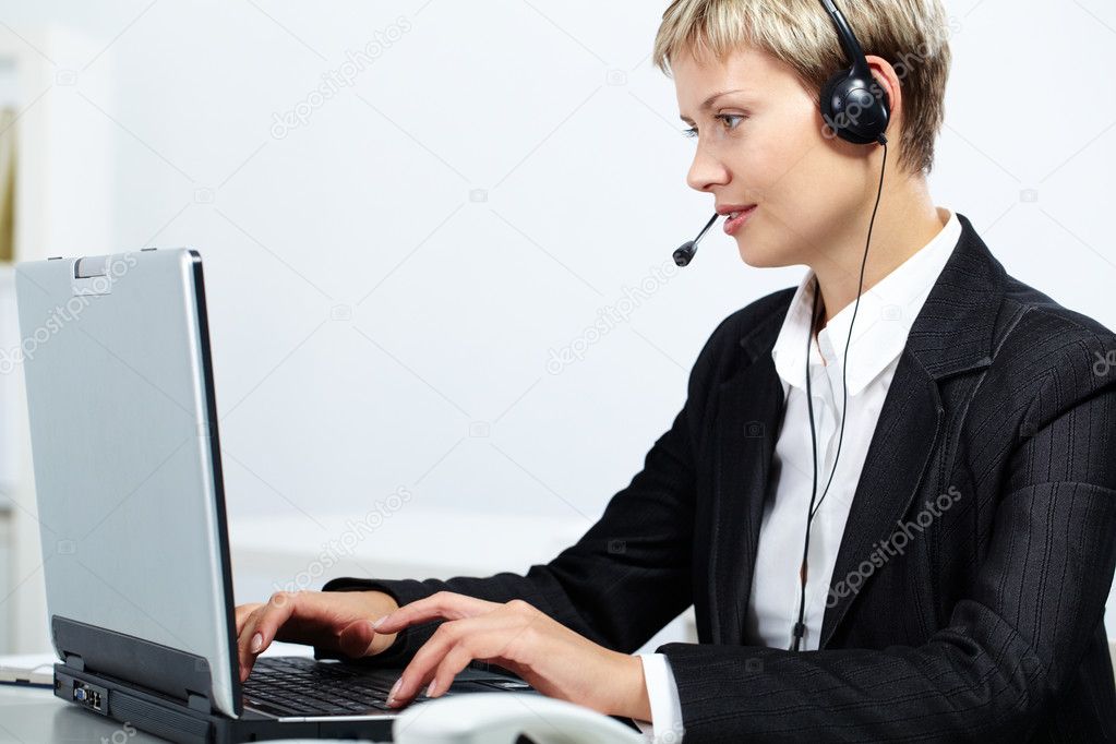 Operator during work