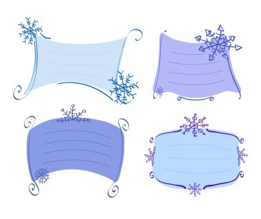 Blue frames clipart