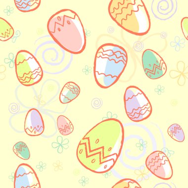 Colorful Easter eggs clipart