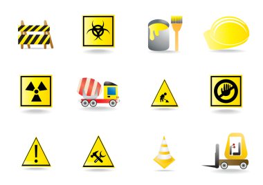 Set of vector construction icons clipart