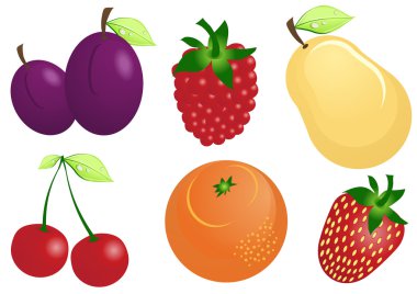 Fruits and berries clipart