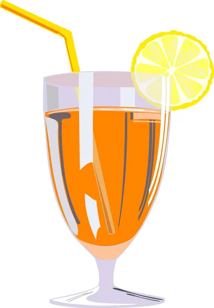 Szklanka soku pomarańczowego — Wektor stockowy