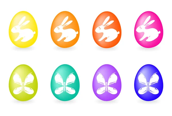 Sekiz yumurta toplama — Stok Vektör