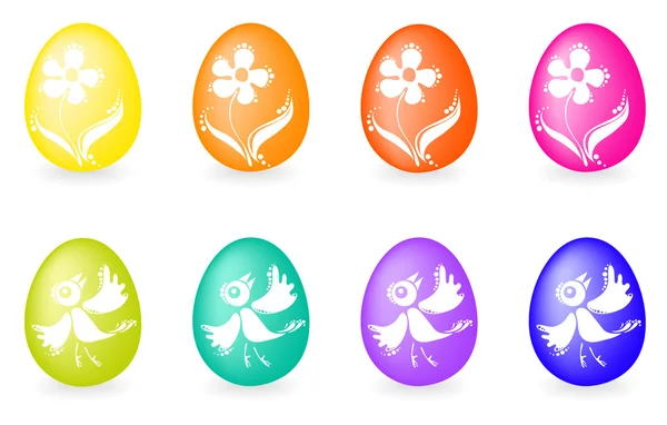 Set di uova di Pasqua — Vettoriale Stock