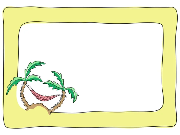 Ram med palmer — Stock vektor