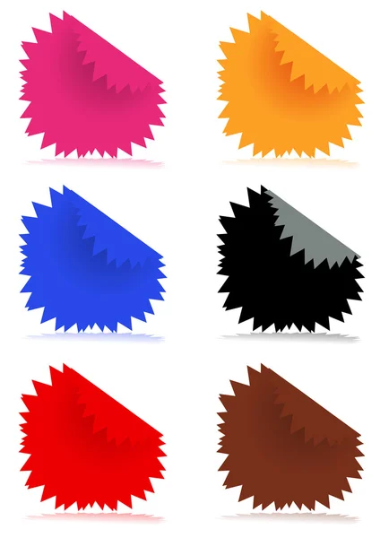 Autocollants couleur brillante — Image vectorielle