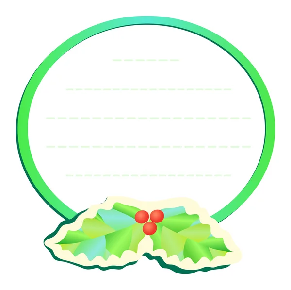 Cadre vert avec gui — Image vectorielle