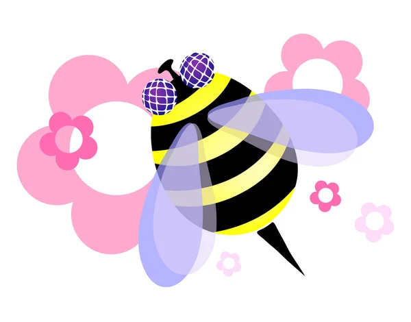 सुंदर मधुमक्खी — स्टॉक वेक्टर