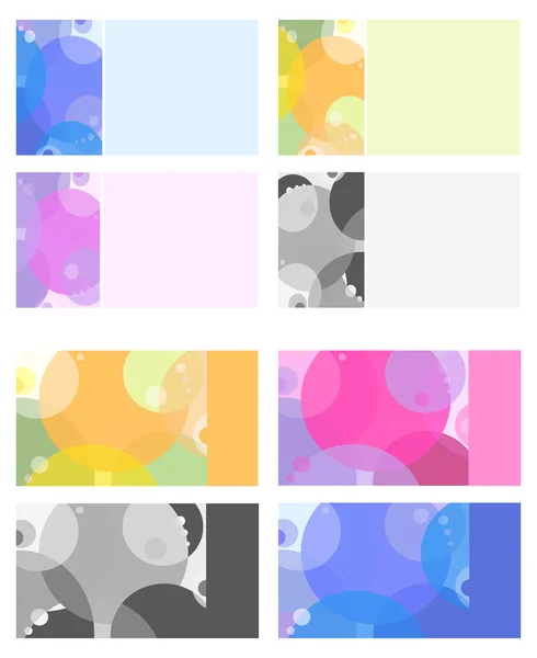 Více barevné vizitky — Stockový vektor