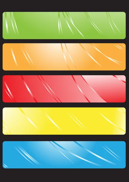 Bannières couleur — Image vectorielle