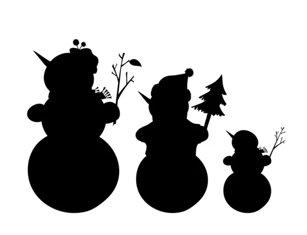Снеговики — стоковый вектор