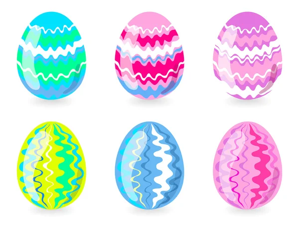Sei uova di Pasqua — Vettoriale Stock