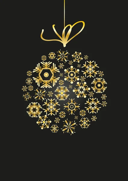 Boule dorée — Image vectorielle