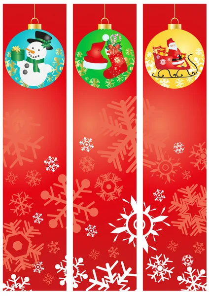 Kerstmis banners — Stockvector