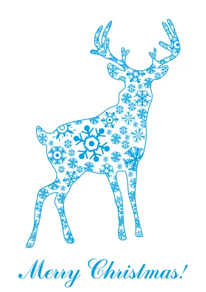 Vektorová ilustrace jelena — Stockový vektor