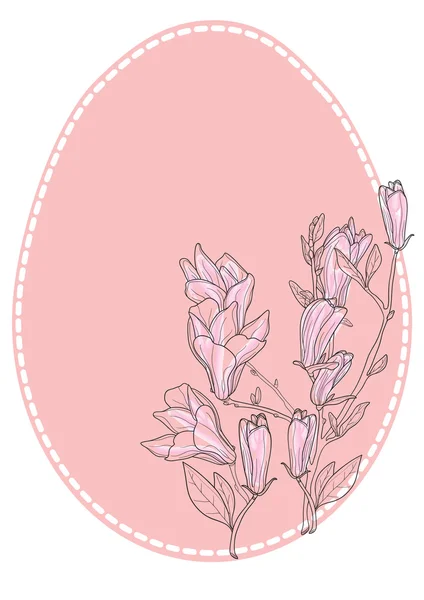 Floral αυγό του Πάσχα — Διανυσματικό Αρχείο