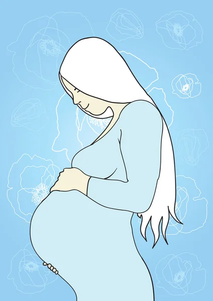 Senhora grávida —  Vetores de Stock