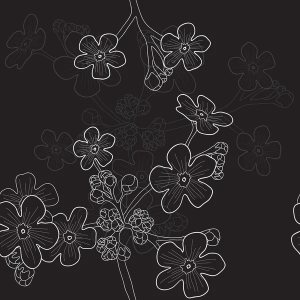 Fleurs sauvages — Image vectorielle